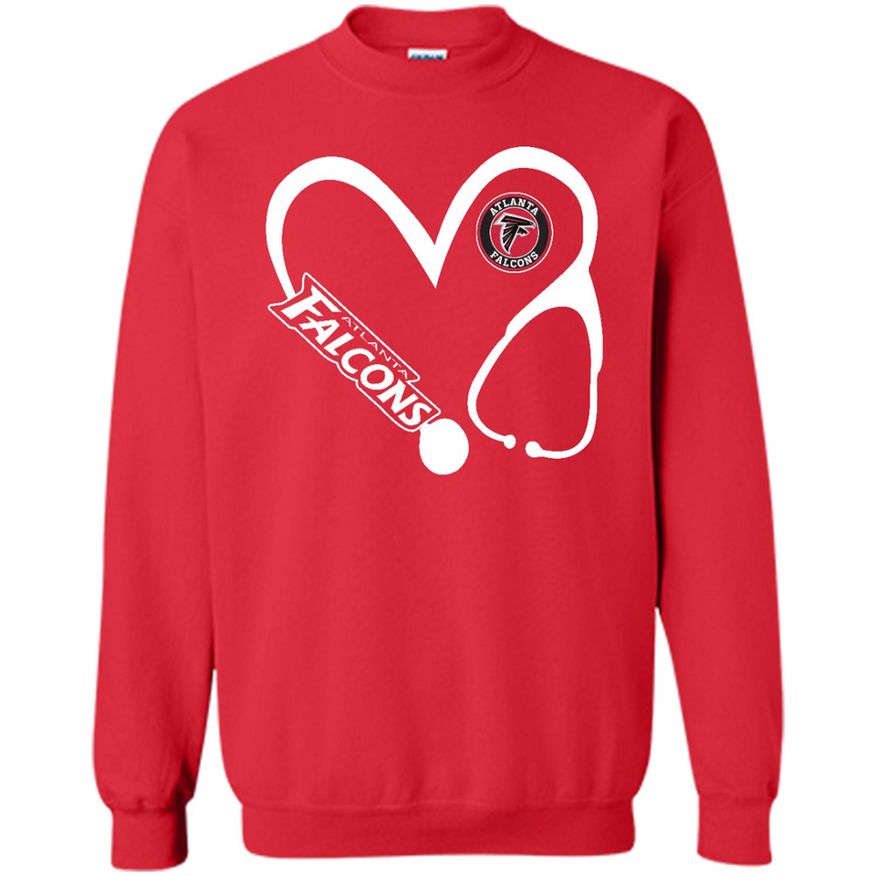 Stethoscope Heart Love Atlanta Falcons For Football Lovers