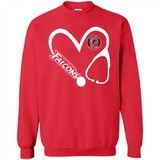 Stethoscope Heart Love Atlanta Falcons For Football Lovers