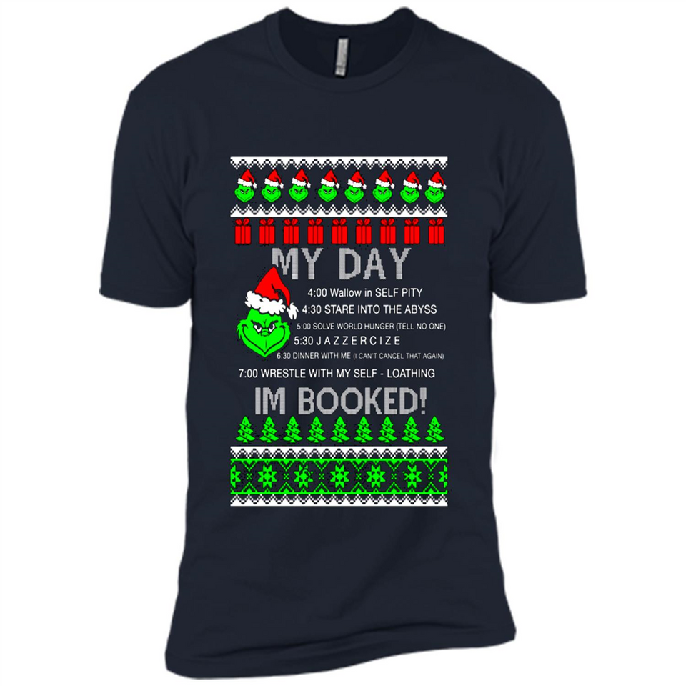 Mr Grinch my day I’m booked Christmas sweater PINGPONG