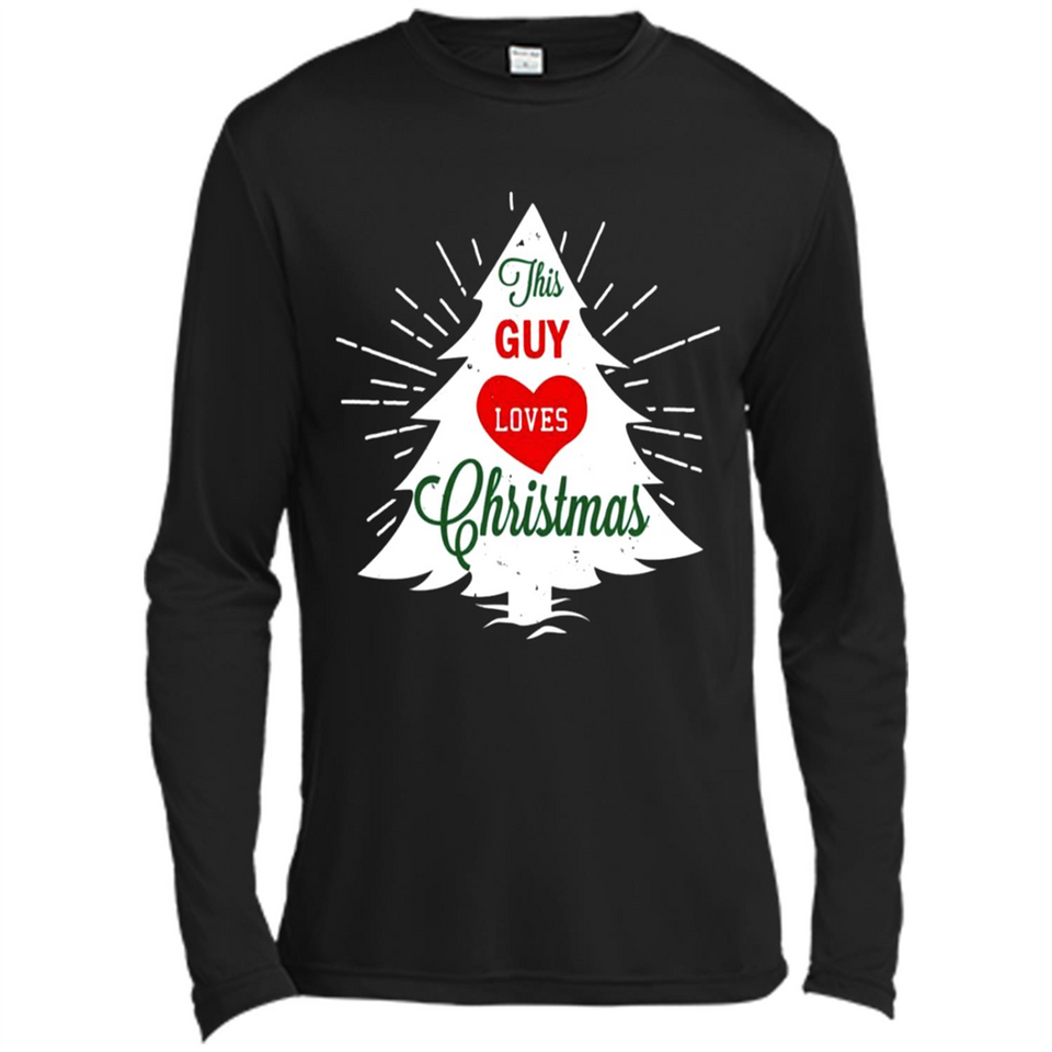 This Guy Loves Christmas Shirt - Canvas Long Sleeve T-Shirt