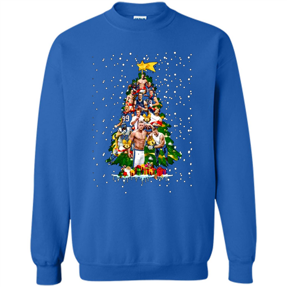 J.J. Watt Christmas Tree ugly sweater PINGPONG