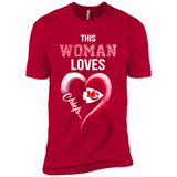 This Woman love Chiefs NFL football team - Premium Short Sleeve T-Shirt