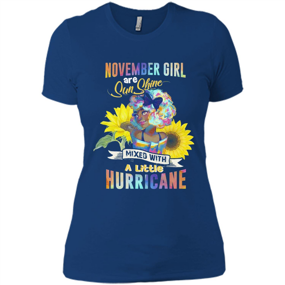 November Girls Sunflower - Ladies' Boyfriend T-Shirt