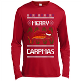 Santa Claus Carpmas Merry Carpmas Christmas Sweater PINGPONG - Canvas Long Sleeve T-Shirt
