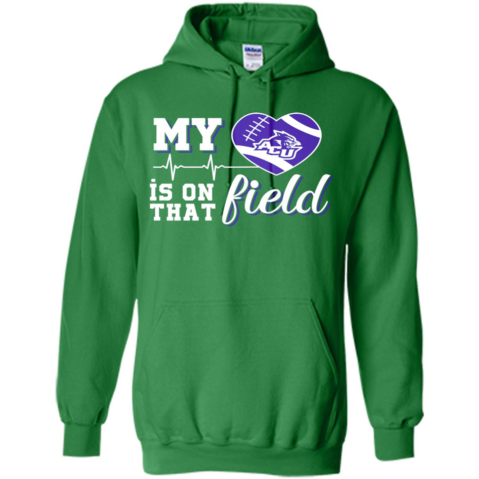 Abilene Christian Wildcats Football My Heart is on that Field - Hoodie