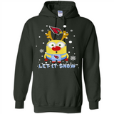 Minion Arizona Cardinals Ugly Christmas Sweater Let it Snow - Hoodie