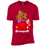 Vintage Santa red Truck Christmas Tree PINGPONG