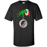Amazing shirt Portland Trail Blazers Glitter Grinch Monogram Ornament Christmas - Shirt