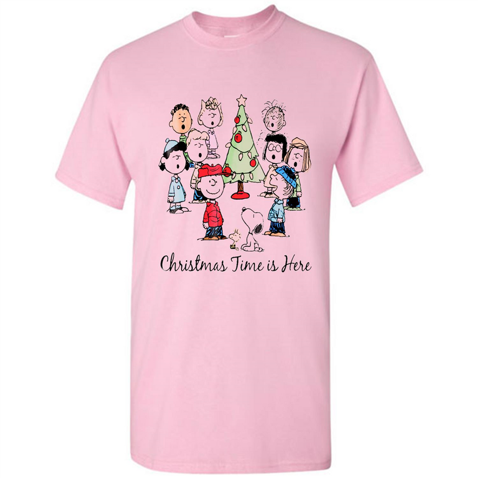 Snoopy Christmas Time Is Here Sporty T-Shirt - Shirt