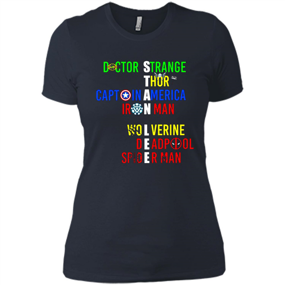 RIP Stan Lee Doctor Strange Thor Caption America Iron Man Shirt PINGPONG - Ladies' Boyfriend T-Shirt