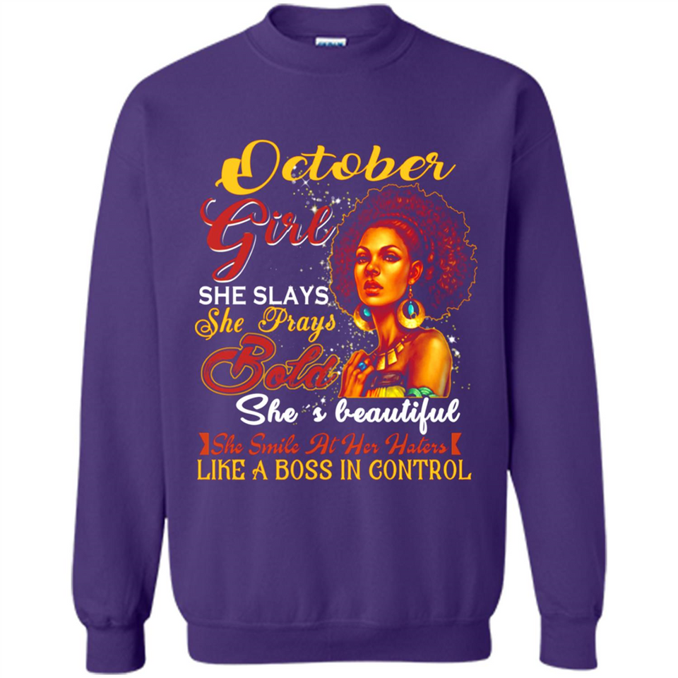 October Girl She Slays She Prays Beautiful Birthday PINGPONG