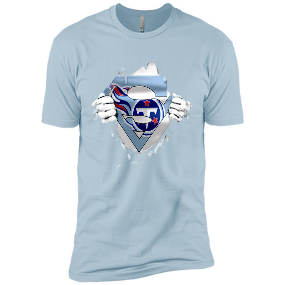 Tennessee Titans And Superman Fans - Premium Short Sleeve T-Shirt