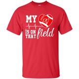 Tampa Bay Buccaneers Football My Heart is on that Field - Shirt