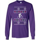 Christmas Ugly Sweater Best Cycling Ugly Christmas Sweater - Long Sleeve T-Shirt
