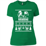 Puro Pinche Raiders Ugly Christmas Sweater - Ladies' Boyfriend T-Shirt