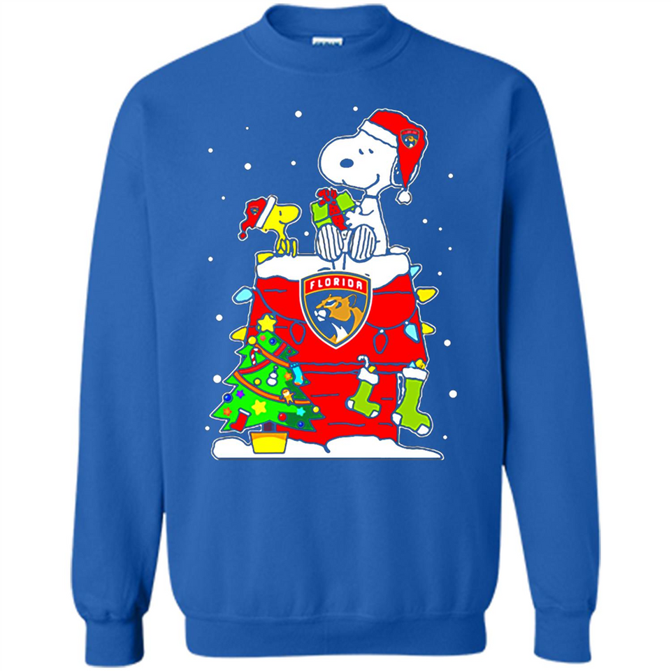 Florida Panthers Snoopy Ugly Christmas Sweaters - Sweatshirt