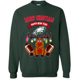 Philadelphia Eagles NFL Reindeer Funny Merry Christmas And Happy New Year