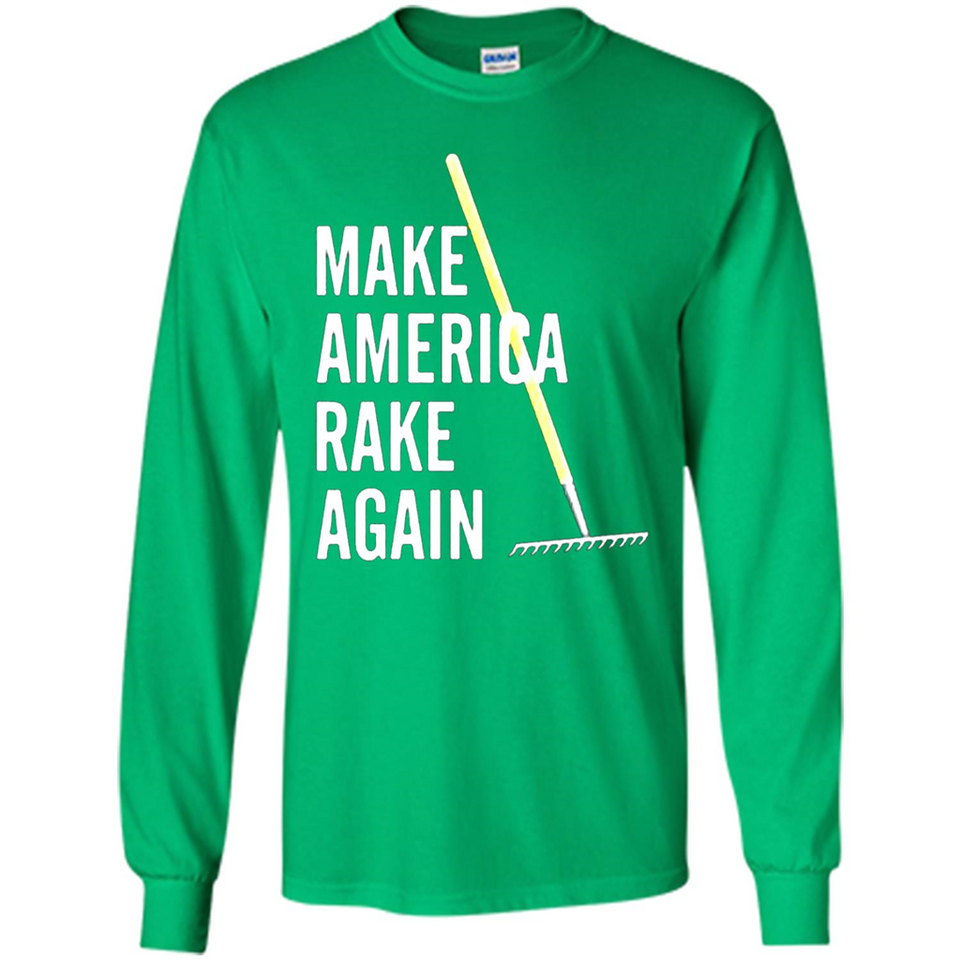Make America Rake Again California Fires Paradise Youth T-Shirt PINGPONG - Long Sleeve T-Shirt