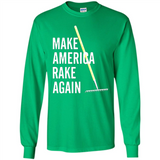 Make America Rake Again California Fires Paradise Youth T-Shirt PINGPONG - Long Sleeve T-Shirt