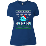 Narwhal christmas sweatshirt hoodie long PINGPONG - Ladies' Boyfriend T-Shirt