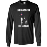 Chicago Cubs GrandFather Like GrandSon - Long Sleeve T-Shirt