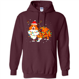 Christmas Lights Shetland Sheepdog Wearing Santa Hat Funny Xmas Mug - Hoodie