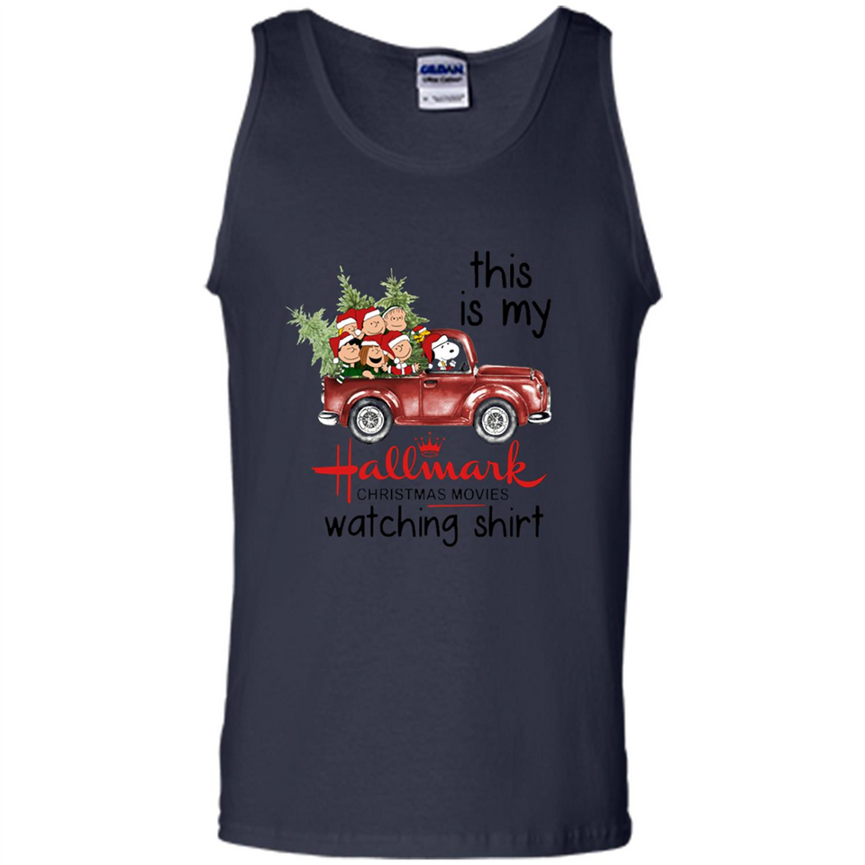 Snoopy This Is My Hallmark Christmas Movies Watching T-Shirt - Tank Top