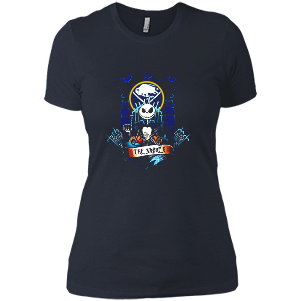 Buffalo Sabres Halloween The Nightmare Before Christmas - Ladies' Boyfriend T-Shirt