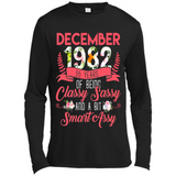 December 1982 36 Years Of Being Classy Sassy - Canvas Long Sleeve T-Shirt