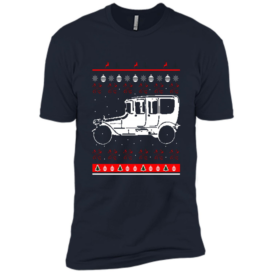 Christmas Ugly Sweater Automobile Ugly Christmas Sweater - Premium Short Sleeve T-Shirt