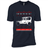Christmas Ugly Sweater Automobile Ugly Christmas Sweater - Premium Short Sleeve T-Shirt