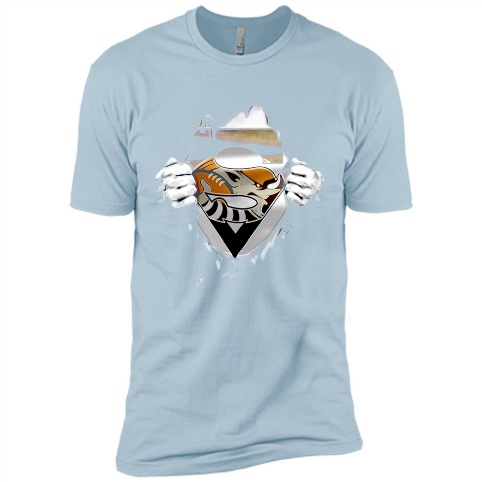 Cleveland Browns And Superman Fans - Premium Short Sleeve T-Shirt