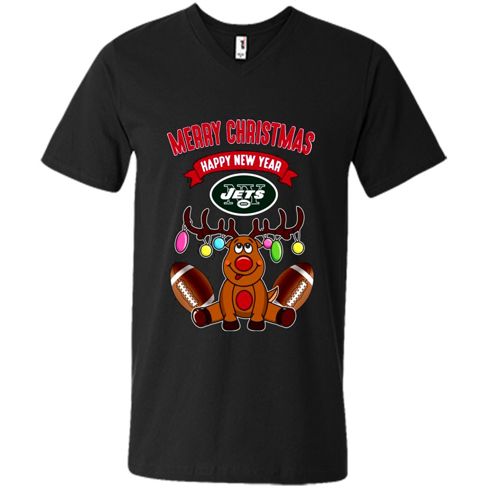 New York Jets NFL Reindeer Funny Merry Christmas And Happy New Year