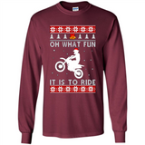 Motocross oh what fun it is to ride Christmas sweater PINGPONG