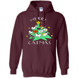 Merry Catmas Funny Cool Christmas Mug PINGPONG - Hoodie