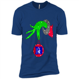 GRINCH HAND HOLDING DUKE BLUE DEVILS GLITTER CHRISTMAS PINGPONG