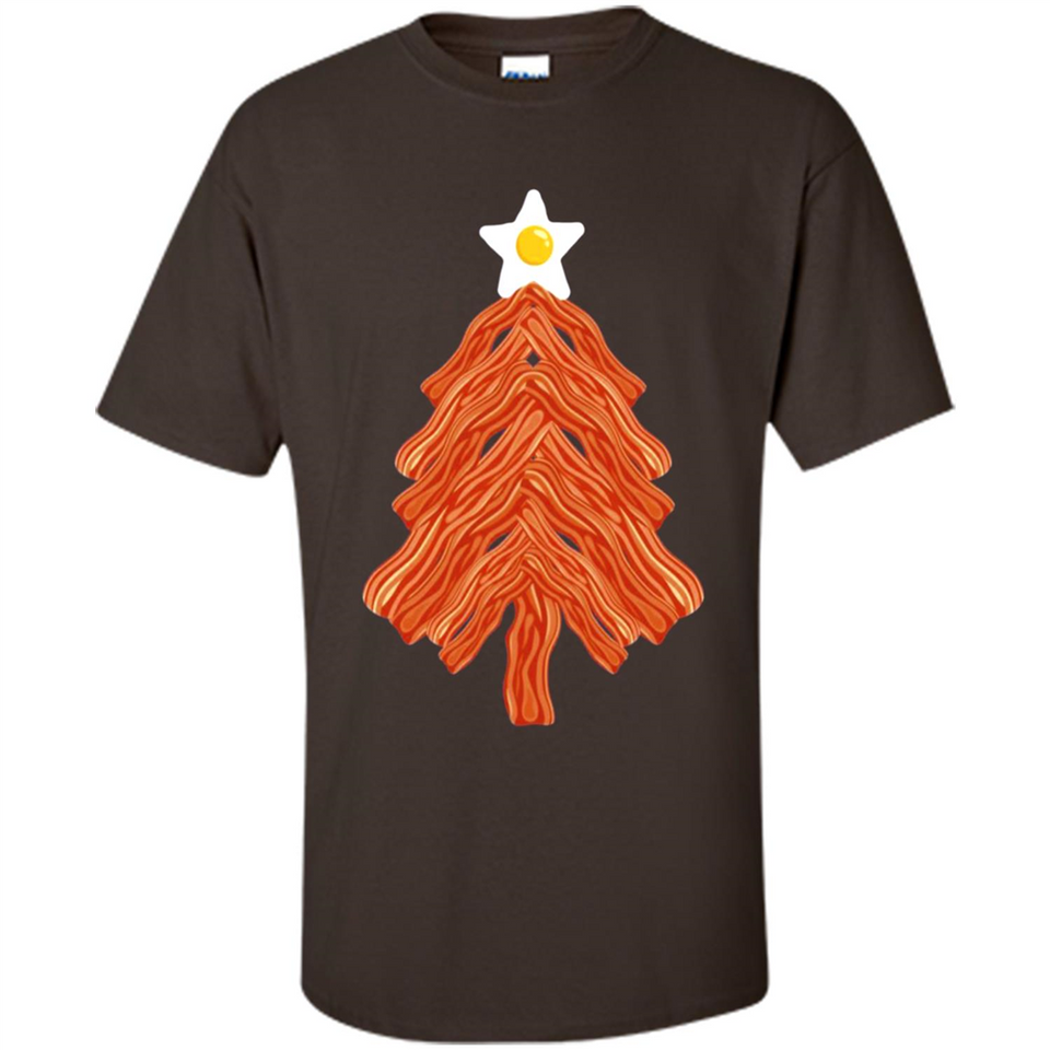 Bacon & Eggs Over Easy Fried Food Breakfast Xmas Tree Foodie - Shirt