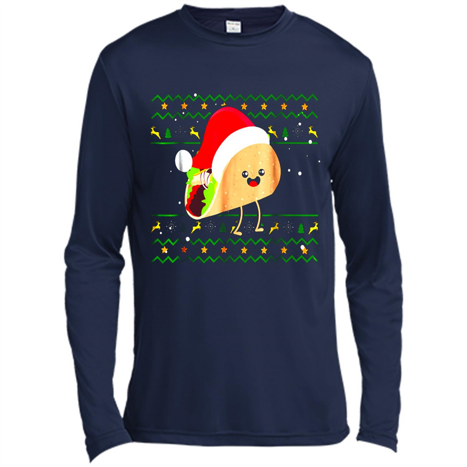 TACO Santa Hat Ugly Christmas shirt Ladies' Boyfriend