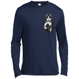 Husky Pocket - Canvas Long Sleeve T-Shirt