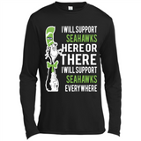 Shirt For Dr Seuss Cat And Seattle Seahawks Fans - Canvas Long Sleeve T-Shirt
