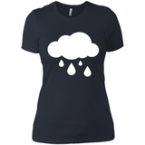 Rain Graphic Funny Black mugs PINGPONG - Ladies' Boyfriend T-Shirt