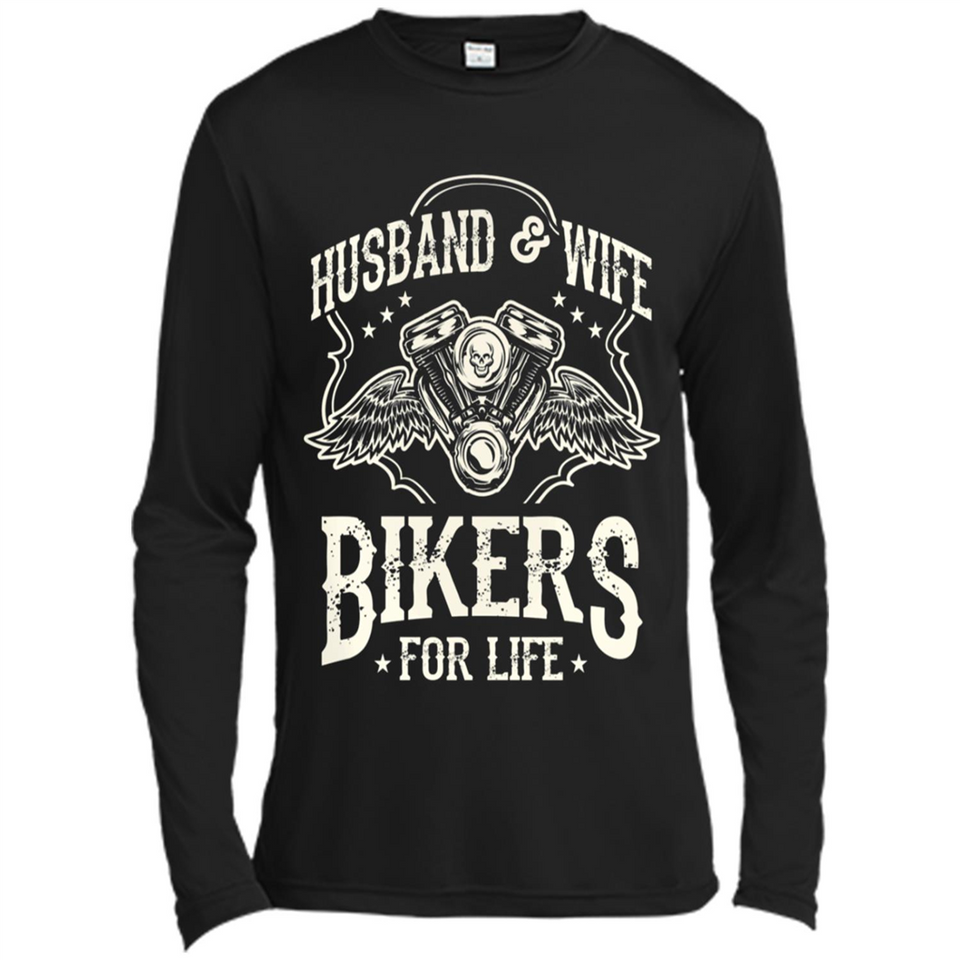 Husband & Wife Biker For Life Couple