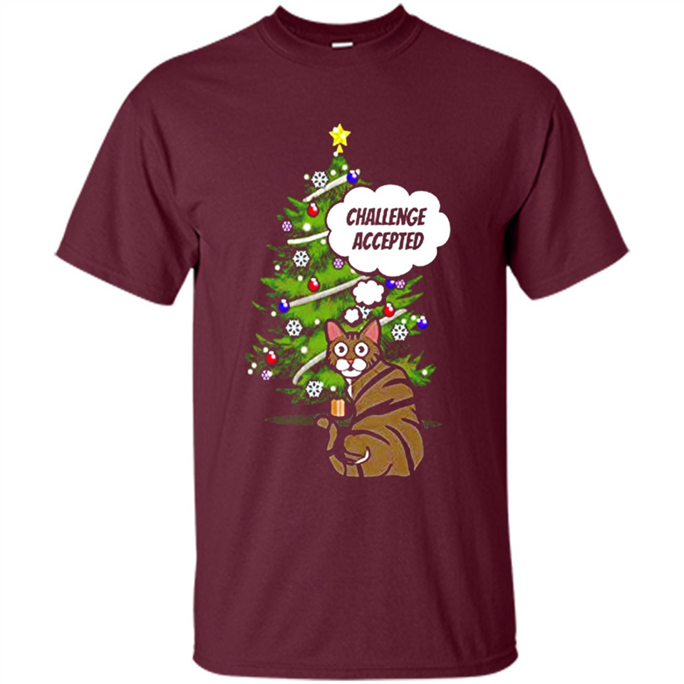 Christmas Tree Cat Long Sleeve Christmas Shirt for Cat Lover - Shirt