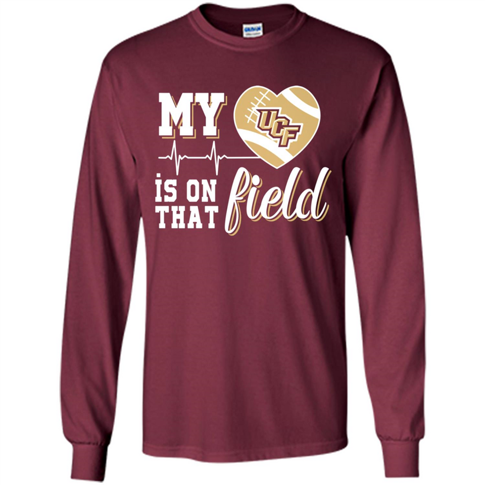 UCF Knights Football My Heart is on that Field - Long Sleeve T-Shirt