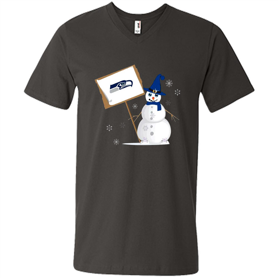 Seattle Seahawks Snowman Funny