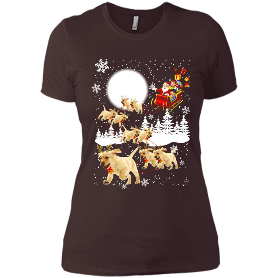 Christmas Santa Golden Retriever Sleigh For Labrador Retriever