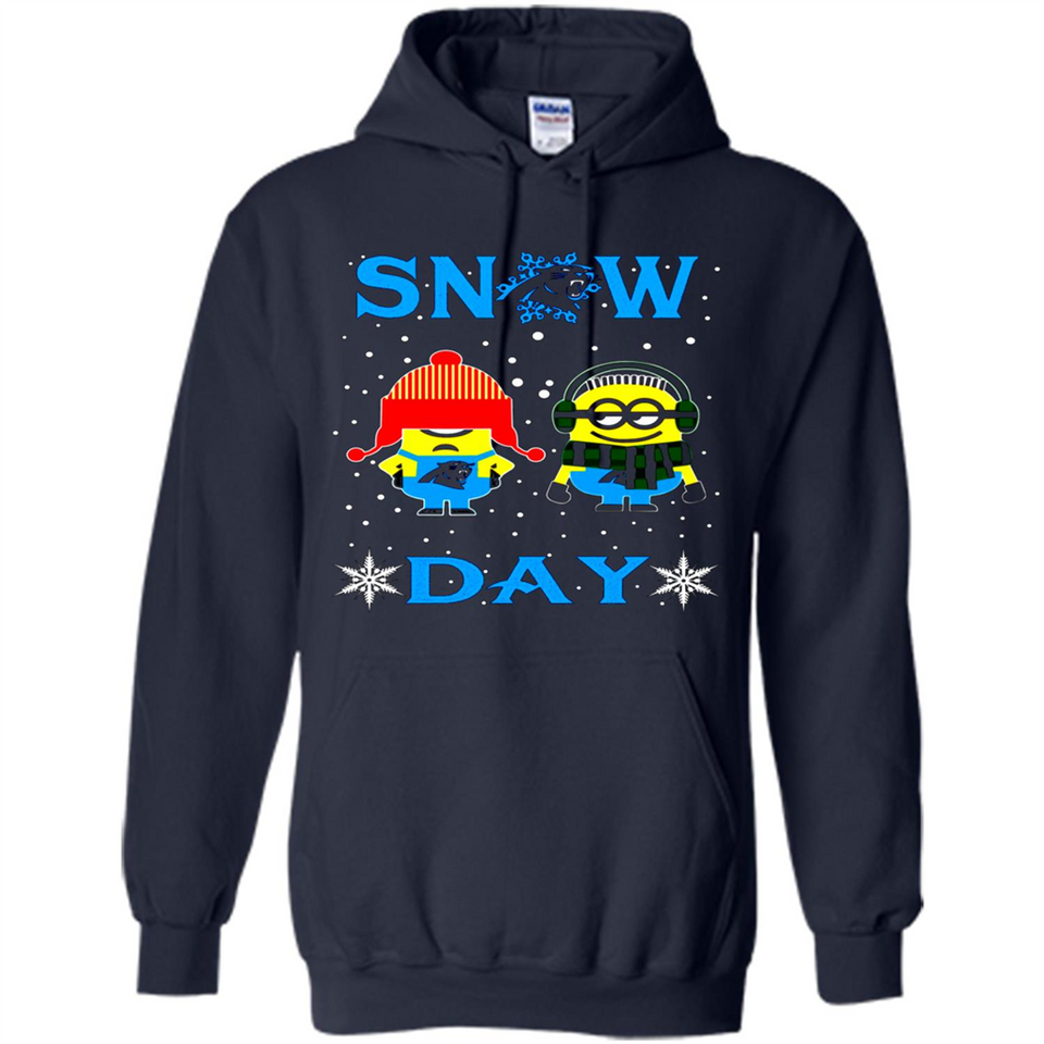 Snow Day Shirt For Carolina Panthers Vs Minion Fans pingpong