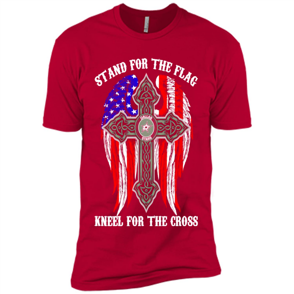 Dallas Stars - stand for the flag kneel for the cross