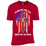 Dallas Stars - stand for the flag kneel for the cross