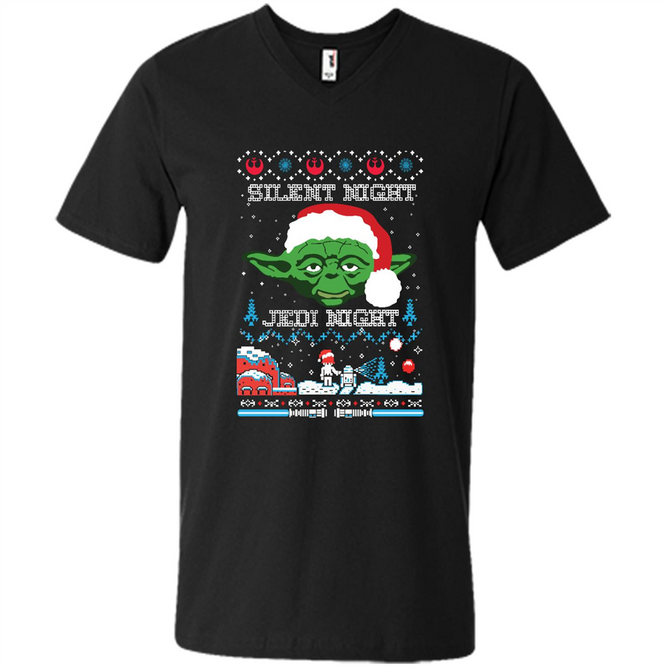 YODA SILENT NIGHT JEDI NIGHT CHRISTMAS UGLY SWEATER